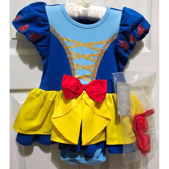 Disney Baby Snow White Costume 18-24 Months Dress Halloween Princess Store NEW - Picture 1 of 9